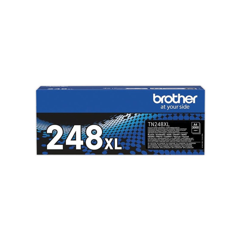 Cartouche noire laser haute capacité Brother TN248XL  - Fiducial