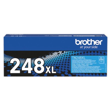 Cartouche cyan laser haute capacité Brother TN248XL  - Fiducial