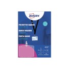 Porte-noms avec lacets textile noirs 9x 6 cm  x10 - Fiducial