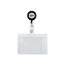 Porte-badges securité 2 cartes - 9x5,4 cm avec enrouleur  x10 - Fiducial