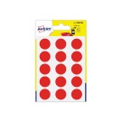 90 pastilles gommettes rondes,Diamètre  19 mm,rouge  - Fiducial