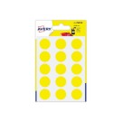 90 pastilles gommettes rondes,Diamètre  19 mm,jaune  - Fiducial