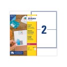 Boîte d'étiquettes de masquage laser AVERY 199,6x143,5 mm 25 f x 50 ét  - Fiducial
