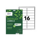 planches étiquettes recyclées blanches99,1 x 33,9 mm  x15 - Fiducial