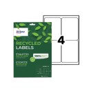 planches étiquettes recyclées blanches99,1 x 139 mm  x15 - Fiducial