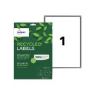 planches étiquettes recyclées blanches199,6 x 289,1 mm  x15 - Fiducial