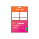 planches étiquettes L210xH297mm, 50 étiq/ boîte, vert  - Fiducial