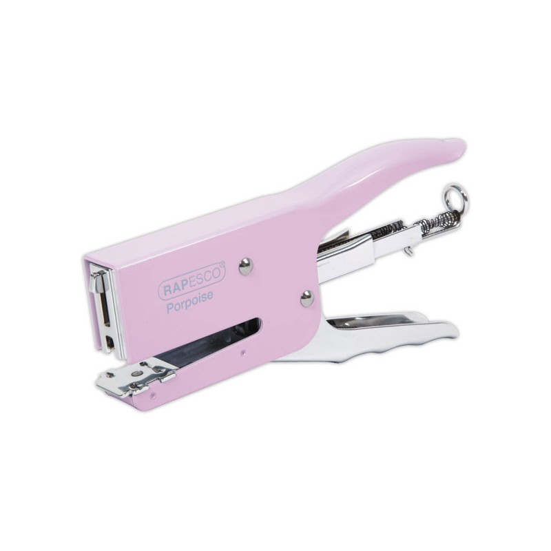 Agrafeuse pince métal Porpoise 40 feuillles 24/6/8 & 26/6/8 - rose  - Fiducial