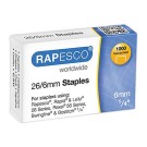 Agrafes 26/6 - 15 feuilles  x1000 - Fiducial