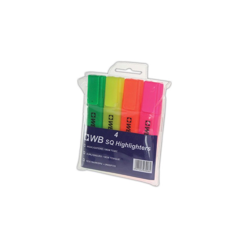 Surligneurs Assortis  x4 - Fiducial