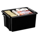 Bac de rangement STRATA recyclé 32 L noir  - Fiducial