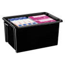 Bac de rangement STRATA recyclé 48,5 L noir  - Fiducial