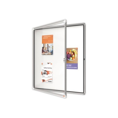 Vitrine d'extérieur 4xA4 PREMIUM PLUS Nobo magnétique - Blanc  - Fiducial