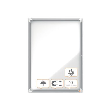 Vitrine d'extérieur magnétique PremiumPlus 9A4 NOBO  - Fiducial