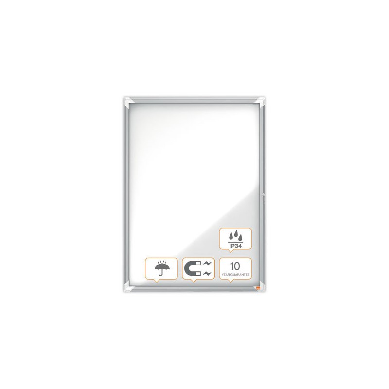Vitrine d'extérieur magnétique PremiumPlus 9A4 NOBO  - Fiducial