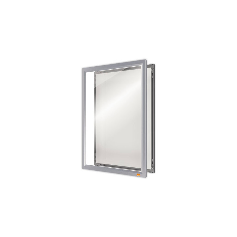 Porte-affiche clipsable A4 Nobo impression - argent  - Fiducial