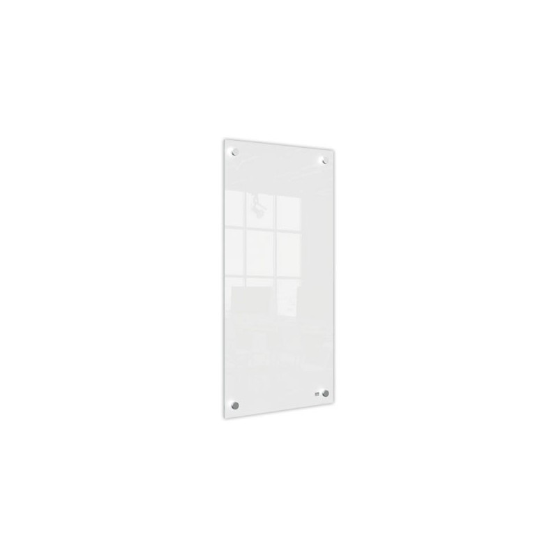 Tableau blanc en verre 30 x 60 cm NOBO  - Fiducial