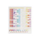 Kit planning annuel 13 colonnes 54 fentes - Blanc  - Fiducial