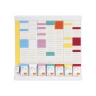 Kit planning annuel 8 colonnes hebdomadaires - Blanc  - Fiducial