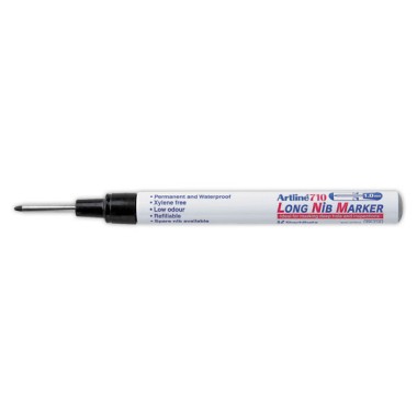 Marqueur toutes surfaces - Long NIB - ARTLINE Noir  - Fiducial