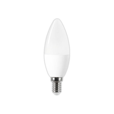 Ampoule LED flamme E14 5,5W 470LM 2700K opale  - Fiducial
