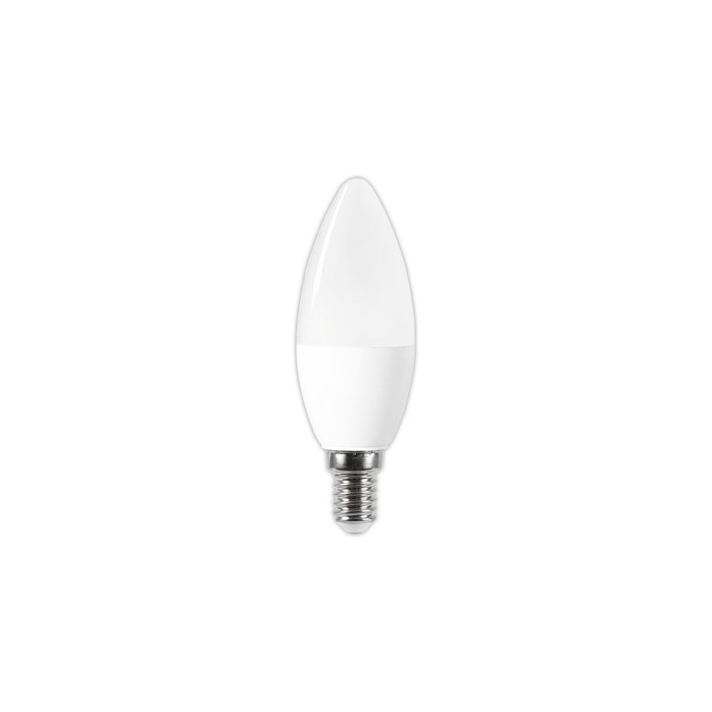 Ampoule LED flamme E14 5,5W 470LM 2700K opale  - Fiducial