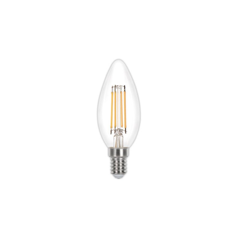 Ampoule LED flamme E14 4,2W 470LM 2700K claire  - Fiducial