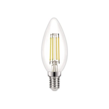 Ampoule Omni filament LED flamme E14 4,2W 470LM 4000K claire  - Fiducial