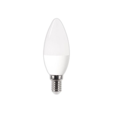 Ampoule LED flamme E14 4,9W 470LM 4000K opale  - Fiducial