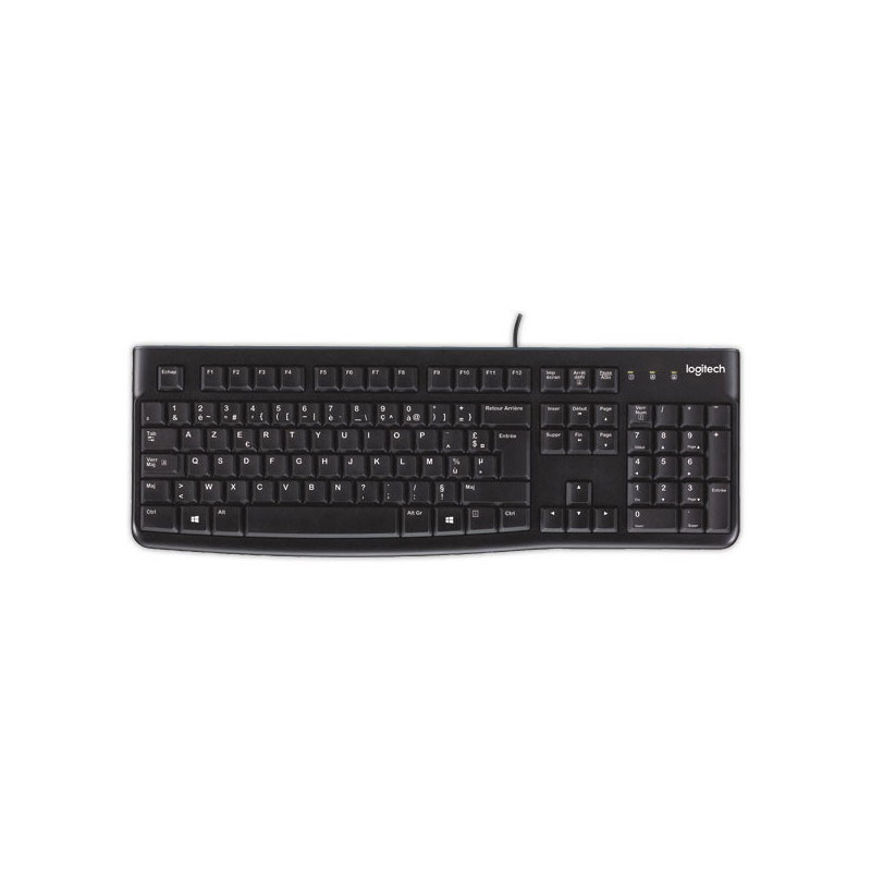 Clavier filaire Logitech K120 AZERTY  - Fiducial