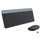 Kit clavier et souris sans fil ultra-fin noir MK470  - Fiducial