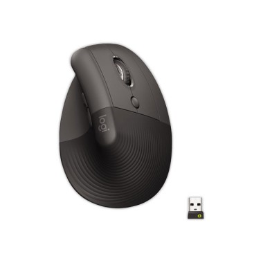 Souris ergo lift droitier Logitech gris foncé  - Fiducial