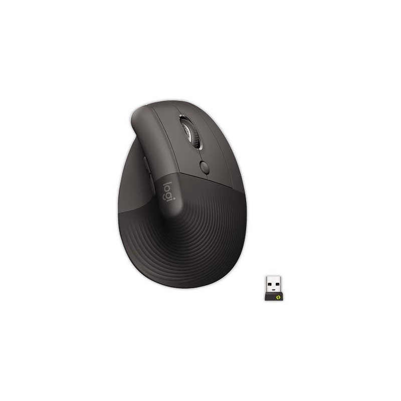 Souris ergo lift droitier Logitech gris foncé  - Fiducial