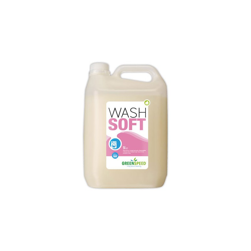 Bidon 5 litres d'adoucissant Greenspeed Wash Soft  - Fiducial