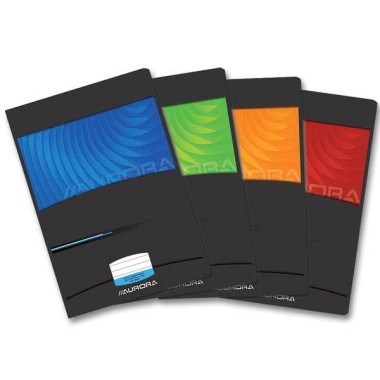 Cahier agrafé Aurora 169x213 mm, lignéavec marge - 90g - 72 pages  - Fiducial