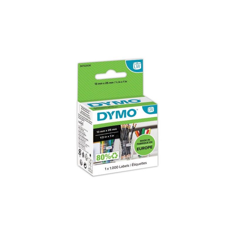 Rouleau d'étiquettes LabelWriter 13X25mm DYMO  - Fiducial