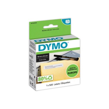 Rouleau de 500 étiquettes blanches 51x19 mm pour DYMO Label Writer  - Fiducial