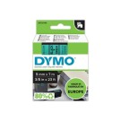 Ruban pour titreuse DYMO D1 9mm Noir/Vert  - Fiducial