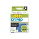 Ruban pour titreuse DYMO D1 24 mm jaune impression noire  - Fiducial