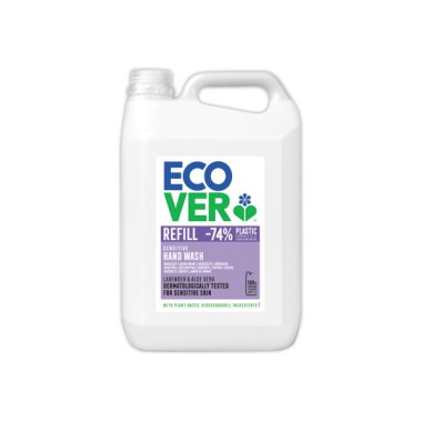 Bidons 5 litres de savon pour les mains mains ECOVER lavande  - Fiducial