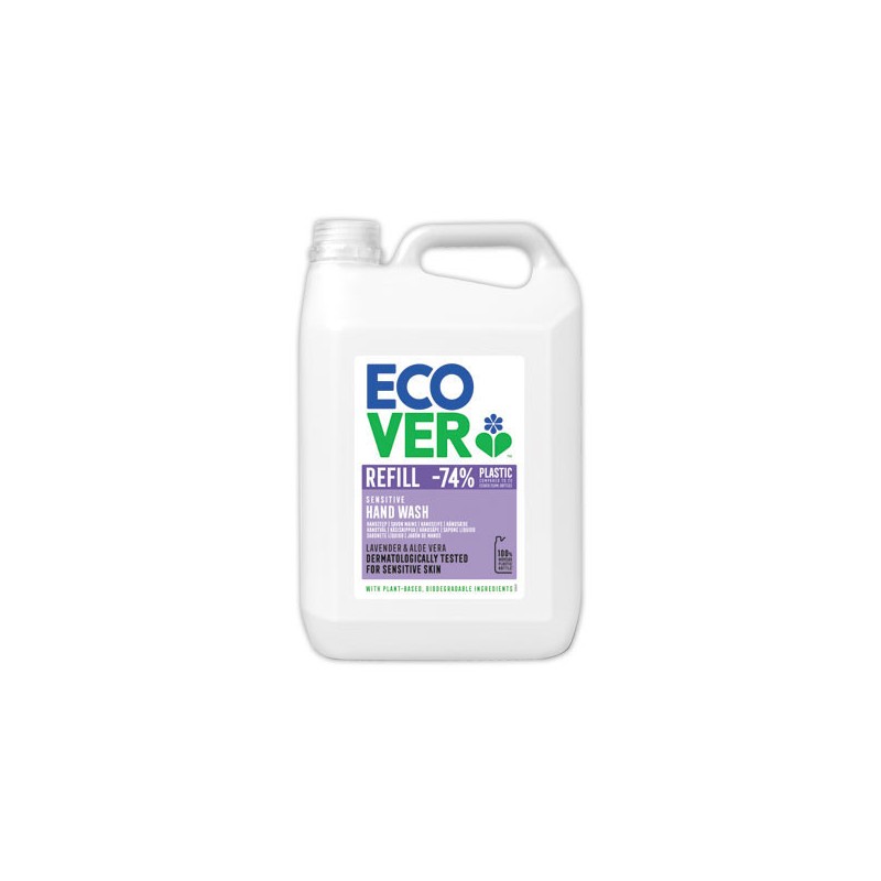 Bidons 5 litres de savon pour les mains mains ECOVER lavande  - Fiducial