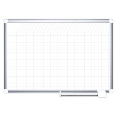 Planning magnétique Kanban 180 x 120 cm - Cases 25x25 mm  - Fiducial