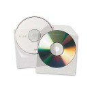 Pochettes CD/DVD transparentes avec rabat  x100 - Fiducial