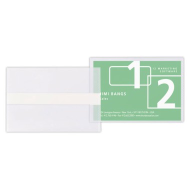 pochettes carte de visite adhésives biodégradables  x10 - Fiducial