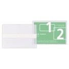 pochettes carte de visite adhésives biodégradables  x10 - Fiducial