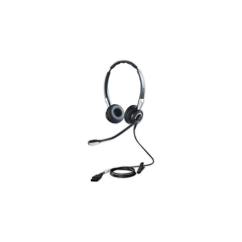 Casque téléphonique filaire JABRA BIZ 2400II 2 écouteurs  - Fiducial