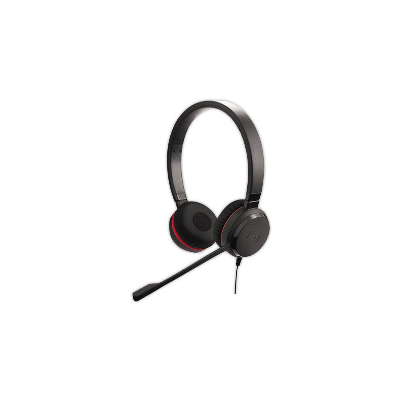 Casque téléphonique filaire Evolve 20 SE DUO MS USB-C JABRA  - Fiducial