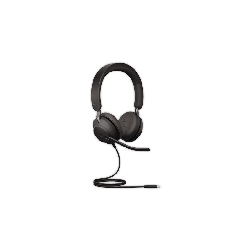 Casque téléphonique filaire Evolve2 SE40 Duo MS USB-C JABRA  - Fiducial