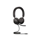 Casque téléphonique filaire Evolve2 SE40 Duo MS USB-C JABRA  - Fiducial