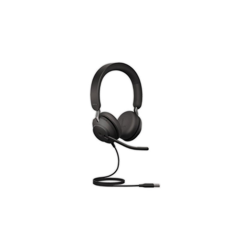Casque téléphonique filaire Evolve2 SE40 Duo MS USB-A JABRA  - Fiducial